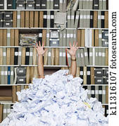 Buried Businesswoman