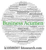 Business Acumen concept in word tag cloud
