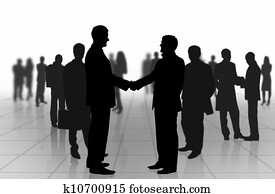 Business meeting. Business people shaking hands Business meeting. Business people shaking hands