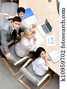 Business people at the team meeting