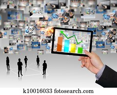 Business team with graph Business team with graph