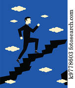 Businessman Career Growth Businessman Career Growth