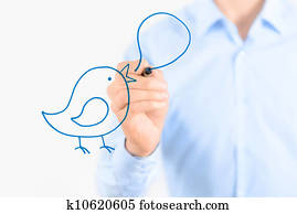 Businessman with pen isolated Businessman with pen isolated