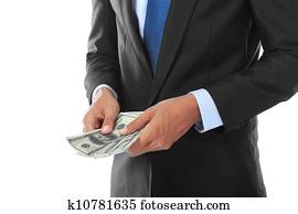 businessman's hand with money businessman's hand with money