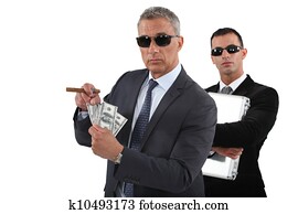 Businessmen with cash Businessmen with cash