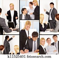 Businesspeople at work