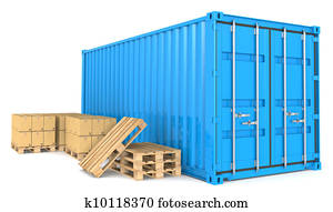 Cargo Container and Goods.