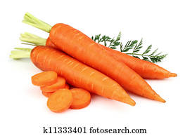 Carrots with leaves Carrots with leaves