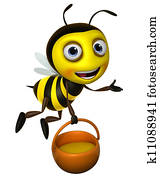 cartoon honey bee cartoon honey bee