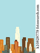 Cartoon Los Angeles Skyline Cartoon Los Angeles Skyline