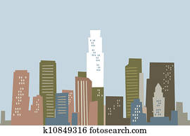 Cartoon Los Angeles Skyline Cartoon Los Angeles Skyline