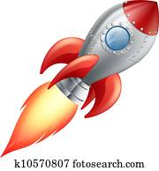 Cartoon rocket space ship Cartoon rocket space ship