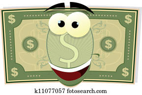 Cartoon US Dollar Character