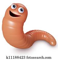 cartoon worm cartoon worm