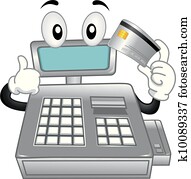 Cash Register Mascot Cash Register Mascot