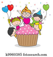 Celebrating birthday party Celebrating birthday party