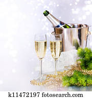 champagner., jahreswechsel, feier champagner., jahreswechsel, feier