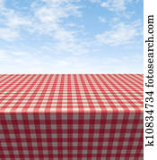 checkered, Tablecloth-table