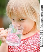 Child drinking water Child drinking water