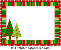 Christmas Stripped Frame Christmas Stripped Frame