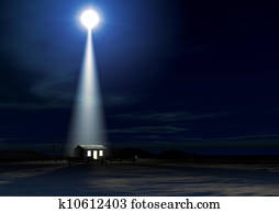 Christ's, nascimento, em, um, estável