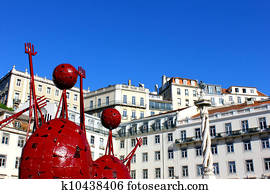 City Hall Square, Lisbon, Portugal