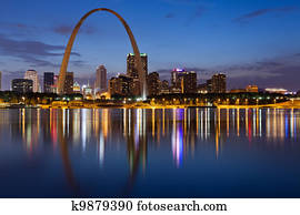 City of St. Louis skyline.