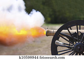 Civil War Cannon Firing Civil War Cannon Firing