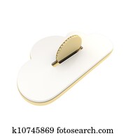 Cloud technology donation coin payment emblem Cloud technology donation coin payment emblem