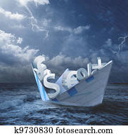 Collapse of economy concept