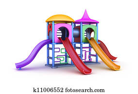 Colorful playground for childrens. Colorful playground for childrens.