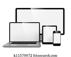 Computer, Laptop and Phone. Computer, Laptop and Phone.