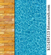 Cool water in swimming pool background Cool water in swimming pool background