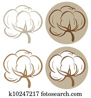 Cotton icons Cotton icons