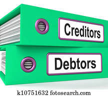 Creditors Debtors Files Shows Lending And Borrowing