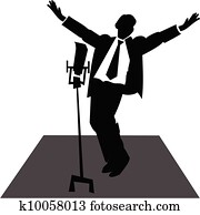 crooner on stage crooner on stage
