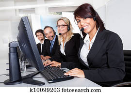 Customer service support people