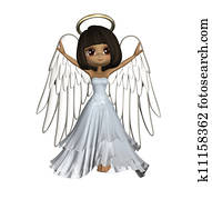 Cute African American Angel Cute African American Angel