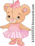 Cute Teddy Bear Ballerina Cute Teddy Bear Ballerina