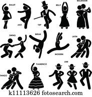 Dancing Dancer Pictogram Dancing Dancer Pictogram