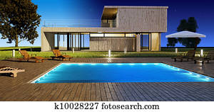 Day and Night Modern house Day and Night Modern house