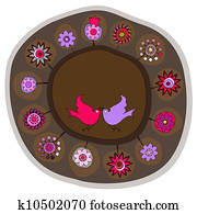 decorative folk plate