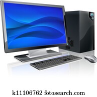 Desktop PC computer workstation