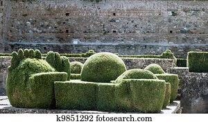 Details of the Alhambra garden