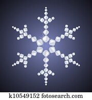 Diamond snowflake Diamond snowflake