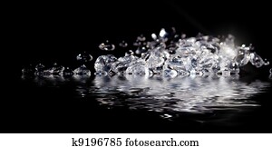Diamonds at waters edge