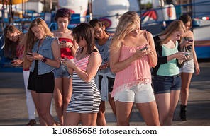 Distracted Girls Texting Distracted Girls Texting