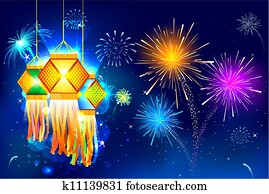 diwali, לתלות, פנס רוח