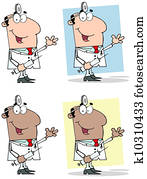 Doctor Holding Syringe Collection