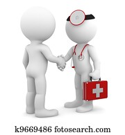 Doctor shaking hand with patient Doctor shaking hand with patient